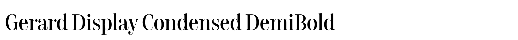 Gerard Display Condensed DemiBold image